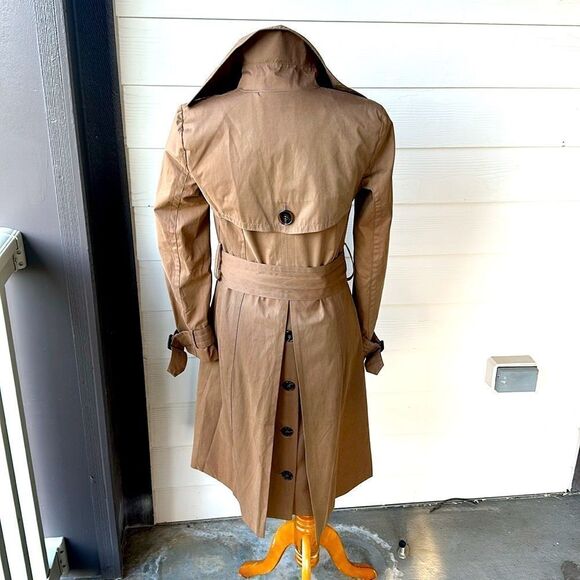 Zara Basic Camel Trench Coat - Picture 5 of 10